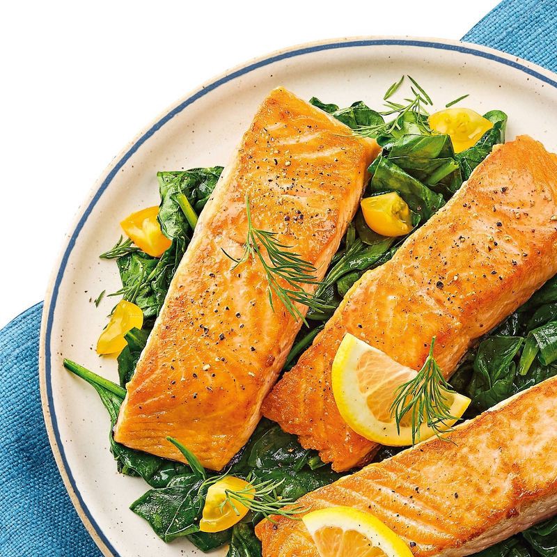 slide 3 of 4, Skin-On Atlantic Salmon Family Pack - 30oz/6pk - Good & Gather™, 30 oz, 6 ct