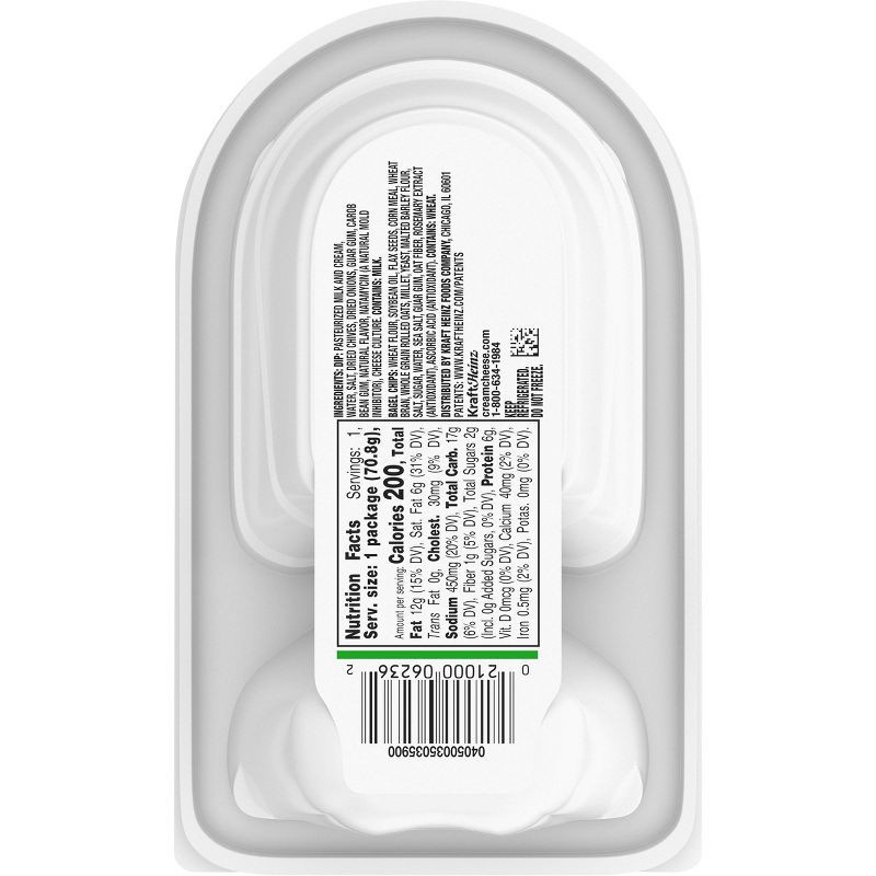 slide 3 of 8, Philadelphia Multigrain Bagel Chips & Chive & Onion Cream Cheese Dip Snack - 2.5oz, 2.5 oz