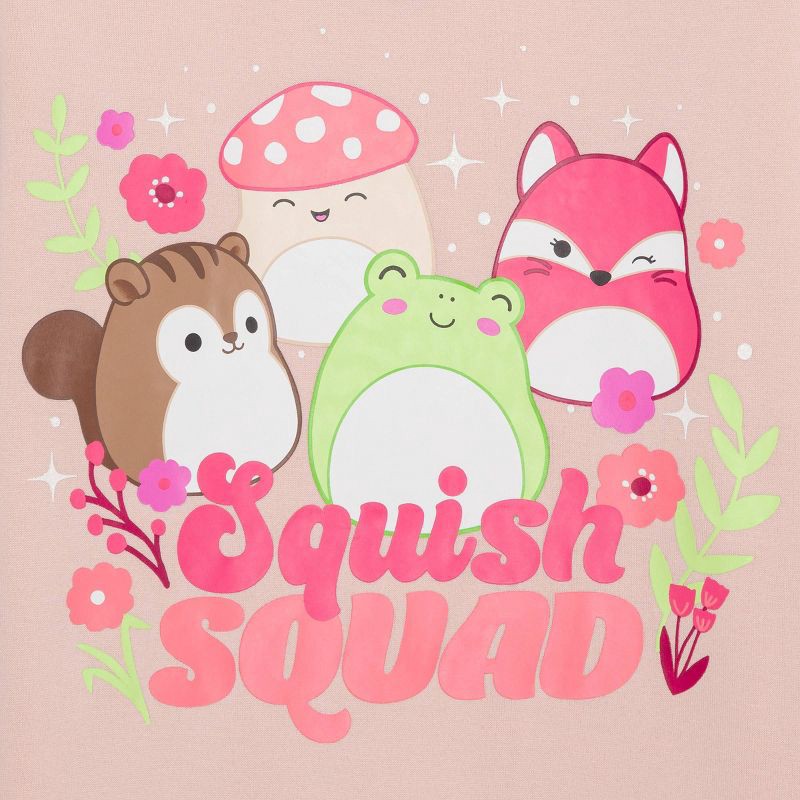 slide 2 of 3, Girls' Squishmallows Dreamy Fleece Pullover Sweatshirt - Pink XL, 1 ct