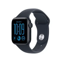 Apple Watch SE 3 GPS 40mm Midnight Aluminum Case with Navy Blue Sport Band - S/M