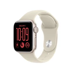 Apple Watch SE 3 GPS 40mm Starlight Aluminum Case with Sand Sport Band - S/M