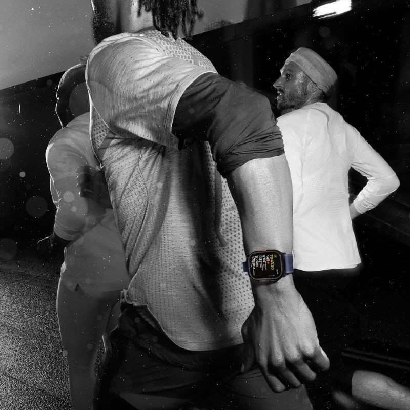 slide 7 of 10, Apple Watch Ultra 2 GPS + Cellular 49mm Black Titanium Case with Black Ocean Band, 1 ct