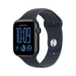 Apple Watch SE 3 GPS 44mm Midnight Aluminum Case with Navy Blue Sport Band - M/L