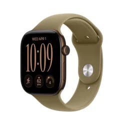 Apple Watch Series 12 GPS 46mm Dark Bronze Aluminum Case with Olive Sport Band - M/L