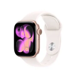 Apple Watch Series 11 GPS 42mm Rose Gold Aluminum Case with Light Blush Sport Band - S/M