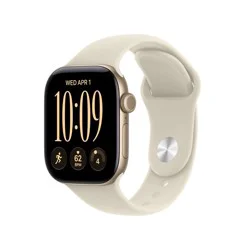 Apple Watch Series 12 GPS 42mm Light Gold Aluminum Case with Sand Sport Band - S/M