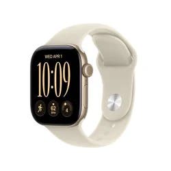 Apple Watch Series 12 GPS 42mm Light Gold Aluminum Case with Sand Sport Band - S/M
