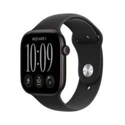 Apple Watch Series 12 GPS 46mm Black Aluminum Case with Black Sport Band - M/L