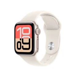 Apple Watch SE 3 GPS + Cellular 40mm Starlight Aluminum Case with Starlight Sport Band - S/M