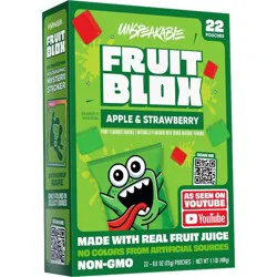 FruitBlox Unspeakable Apple & Strawberry Fruit Snacks - 17.6oz/22ct