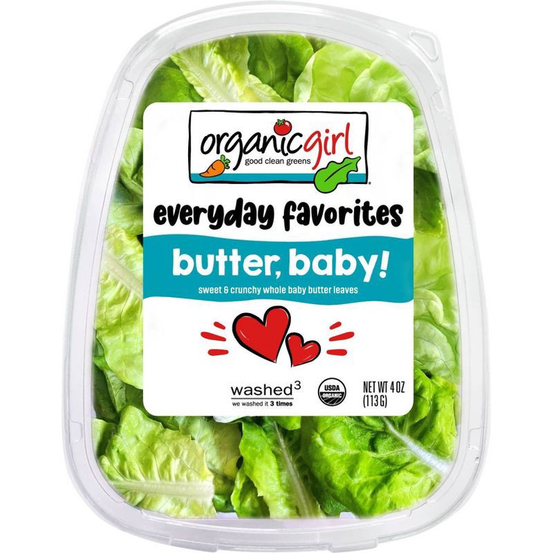 slide 1 of 3, organicgirl Butter, Baby! Lettuce - 4oz, 4 oz