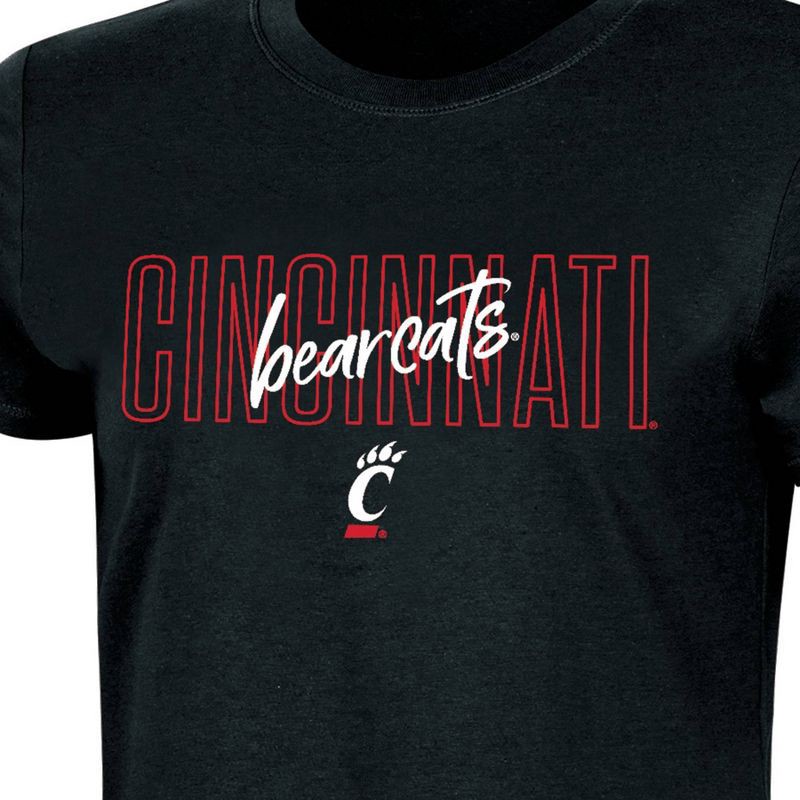 slide 3 of 3, NCAA Cincinnati Bearcats Women's Crew Neck T-Shirt - M, 1 ct