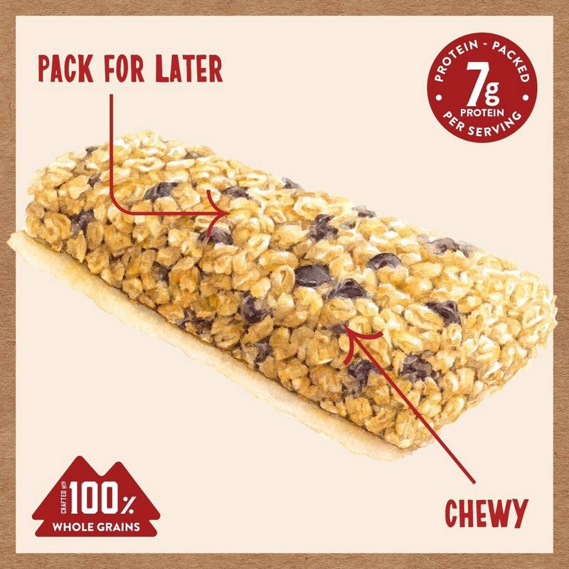 slide 5 of 9, Kodiak Cakes Kodiak Chocolate Chip Chewy Granola Bars - 6.17oz/5ct, 6.17 oz, 5 ct