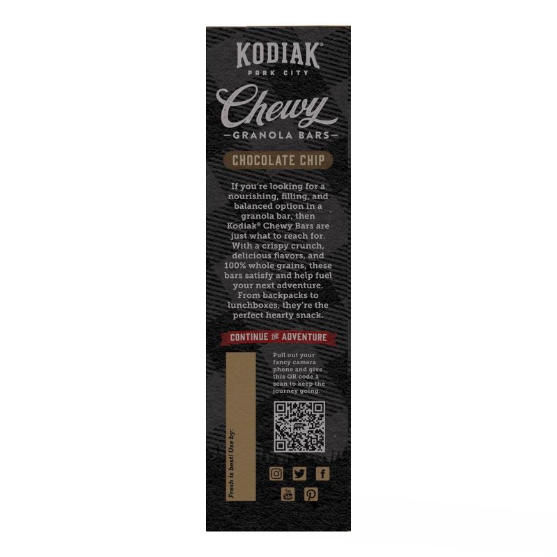 slide 8 of 9, Kodiak Cakes Kodiak Chocolate Chip Chewy Granola Bars - 6.17oz/5ct, 6.17 oz, 5 ct