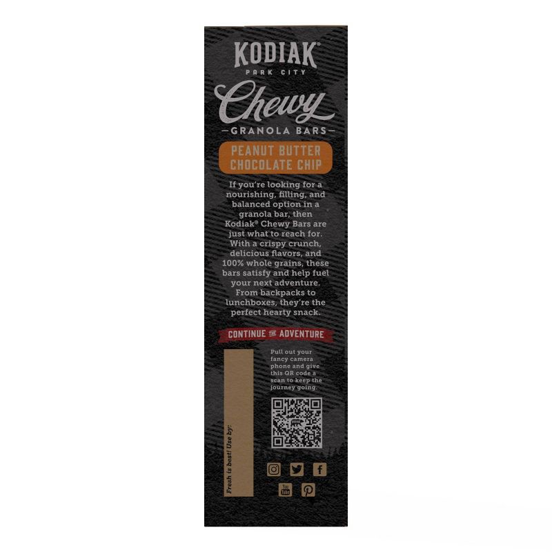 slide 5 of 8, Kodiak Cakes Kodiak Peanut Butter Chocolate Chip Granola Bars - 6.17oz/5ct, 6.17 oz, 5 ct