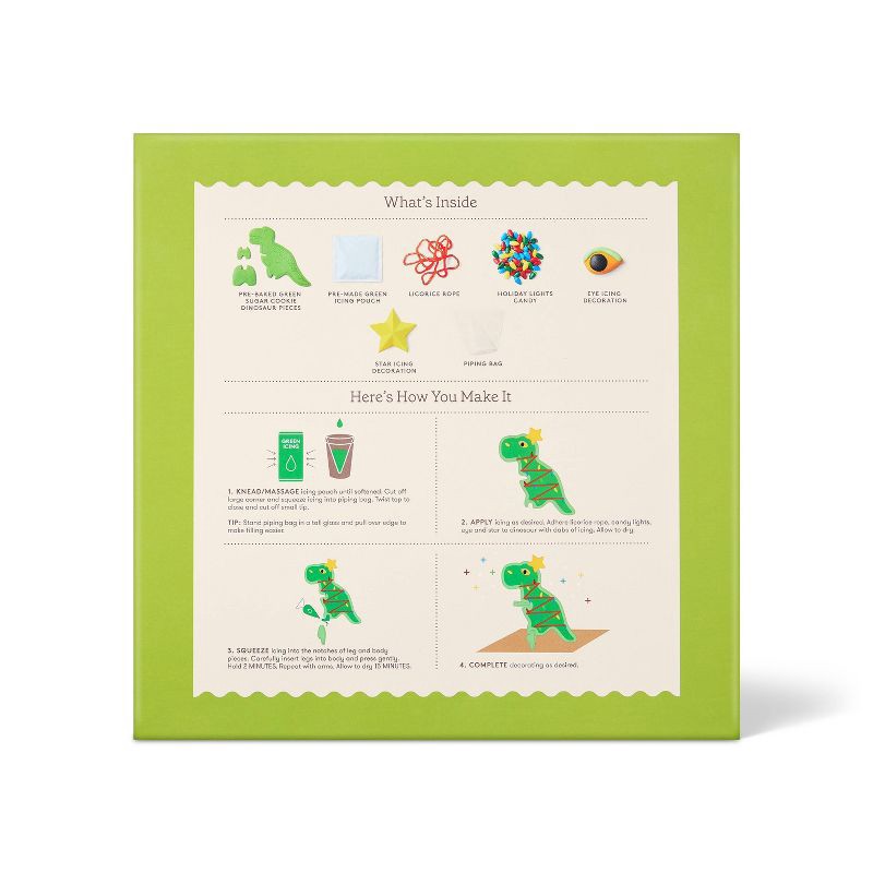 slide 3 of 4, Christmas Dinosaur Sugar Cookie Kit - 9.3oz - Favorite Day™, 9.3 oz