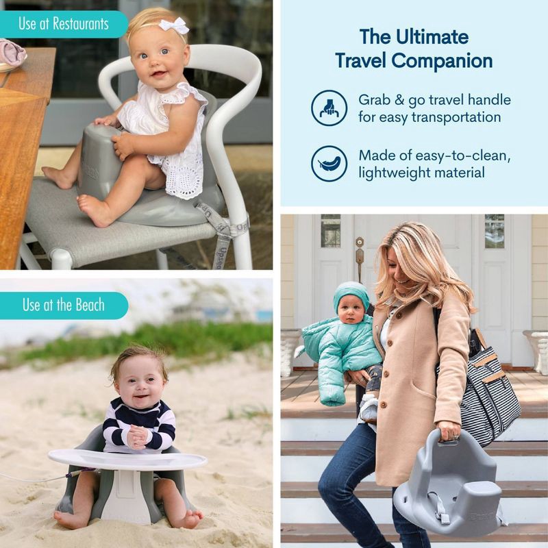 slide 7 of 11, Upseat Baby Floor and Booster Seat - Gray, 1 ct