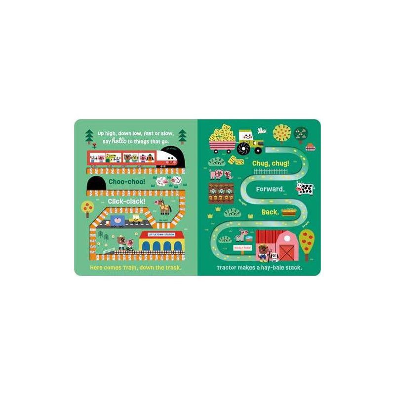 slide 2 of 4, Hello, Let's Go! - by Sarah Creese (Boardbook) - Gigglescape™, 1 ct