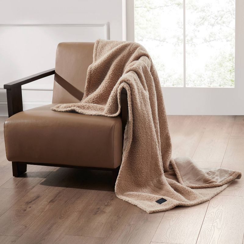 slide 5 of 6, Brookstone Heated Coziest Throw Boucle Brown, 1 ct