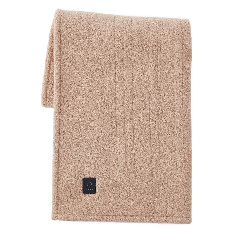 slide 6 of 6, Brookstone Heated Coziest Throw Boucle Brown, 1 ct