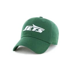 NFL New York Jets Clean Up Hat: Adjustable Cotton Baseball Cap with Team Logo