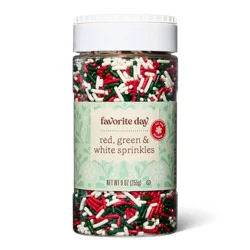 Holiday Red White & Green Sprinkles - 9oz - Favorite Day™