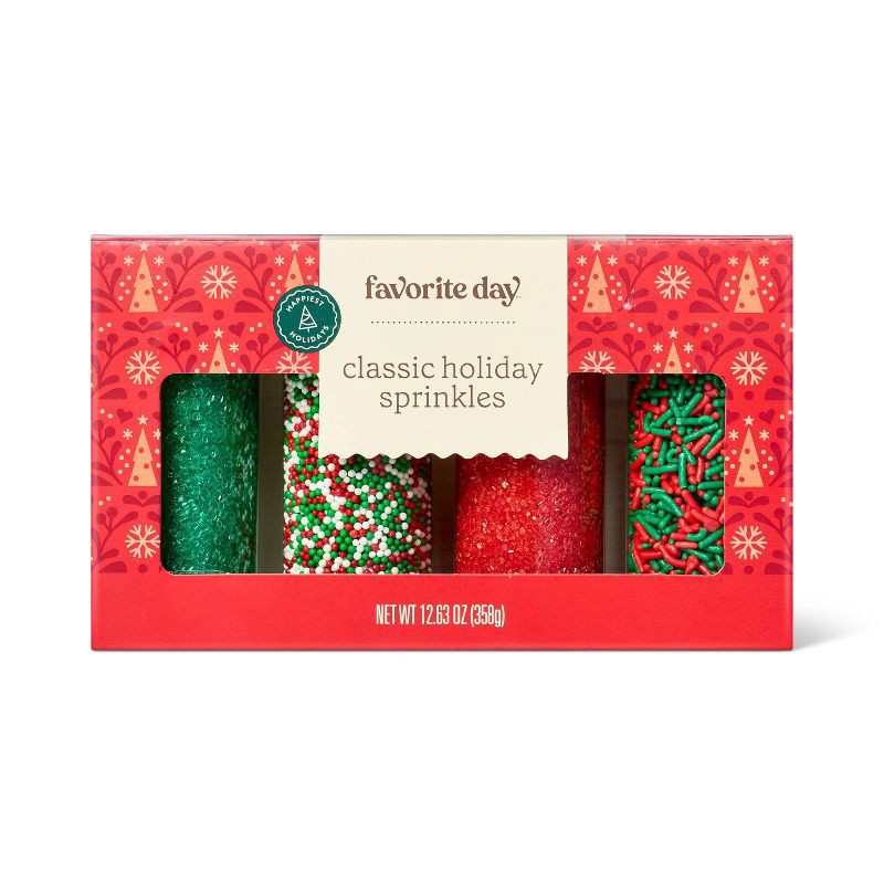 slide 1 of 3, Holiday Classic Sprinkles Set - 12.63oz - Favorite Day™, 12.63 oz