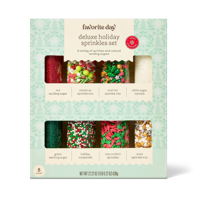 slide 1 of 3, Christmas Deluxe Sprinkle Set - 8ct - Favorite Day™, 8 ct