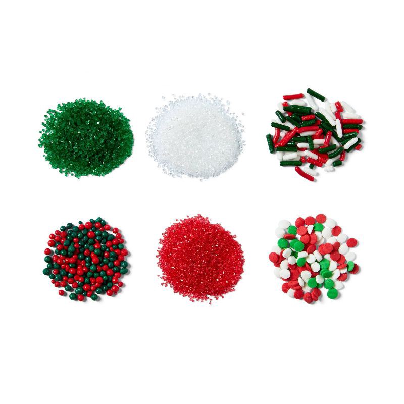 slide 2 of 3, Christmas Decors- 6 Cell Sprinkles - 7.27oz - Favorite Day™, 7.27 oz