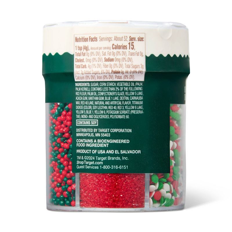 slide 3 of 3, Christmas Decors- 6 Cell Sprinkles - 7.27oz - Favorite Day™, 7.27 oz