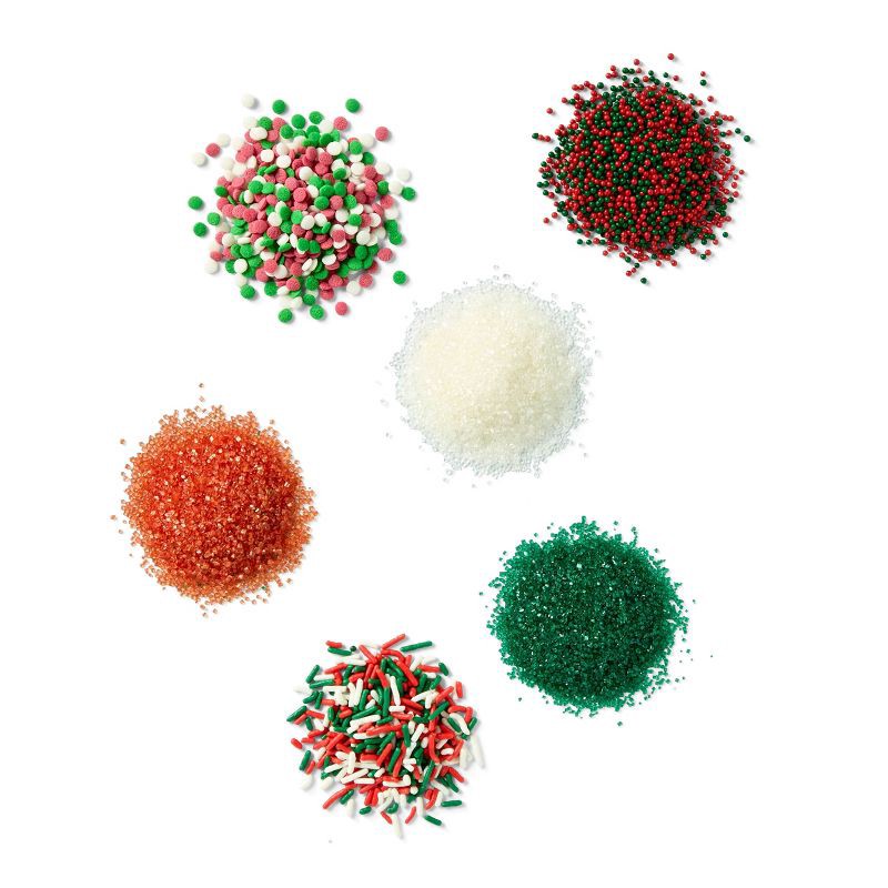slide 3 of 3, Christmas Decors- 6 Cell Sprinkles - 7.27oz - Favorite Day™, 7.27 oz