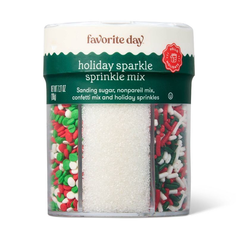 slide 1 of 3, Christmas Decors- 6 Cell Sprinkles - 7.27oz - Favorite Day™, 7.27 oz