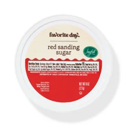 Christmas Red Sanding Sugar - 8oz - Favorite Day™