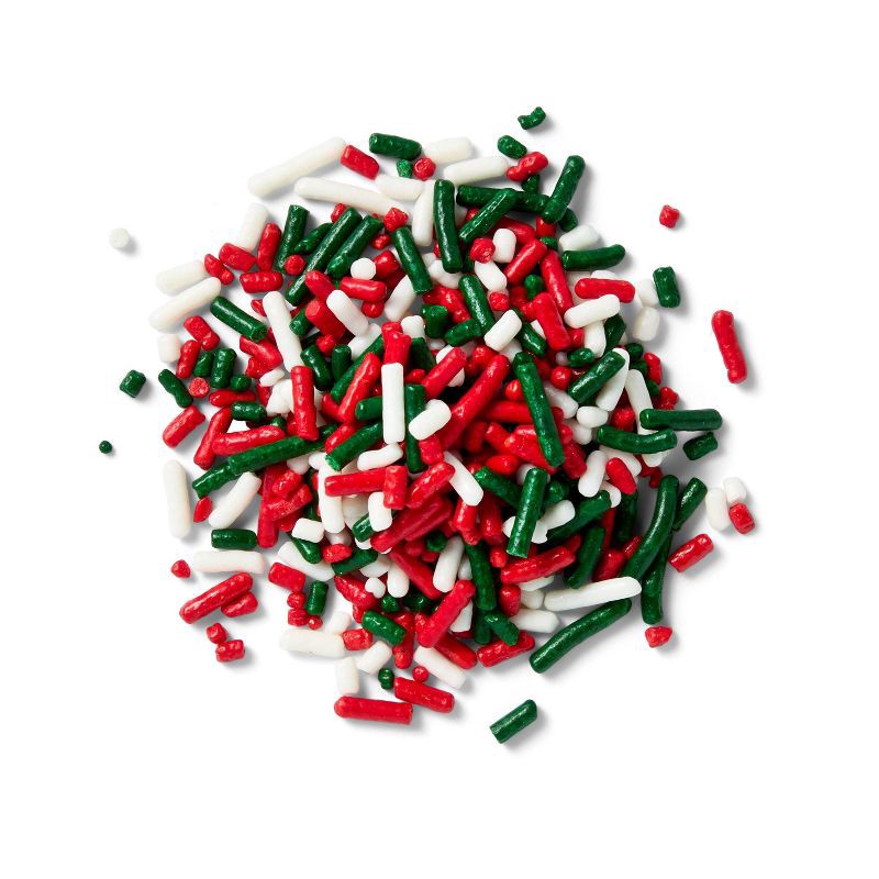 slide 3 of 3, Christmas Red, White, Green Sprinkle Tub - 7oz - Favorite Day™, 7 oz