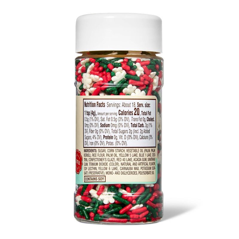 slide 2 of 3, Christmas Sprinkles and Confetti - 2.54oz - Favorite Day™, 2.54 oz