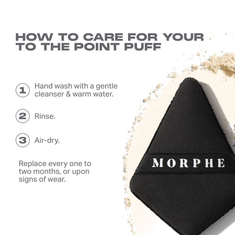 slide 5 of 5, Morphe To the Point Dual-Sided Powder Puff - Ulta Beauty, 1 ct