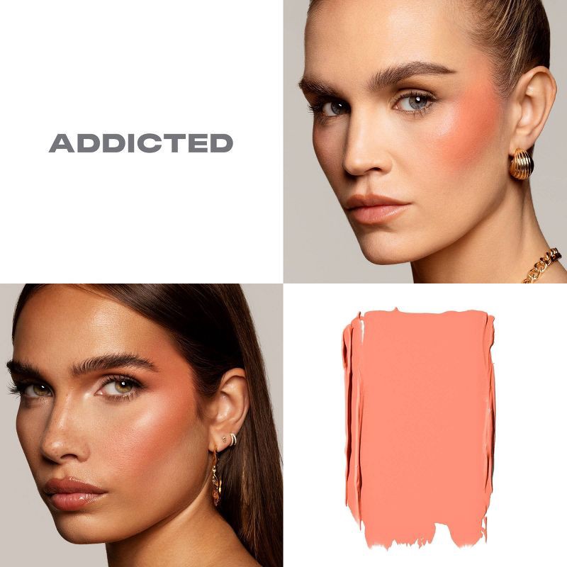 slide 3 of 5, Morphe Huephoric Rush 3-in-1 Silk Blush - Addicted - 0.28oz - Ulta Beauty, 8 gram