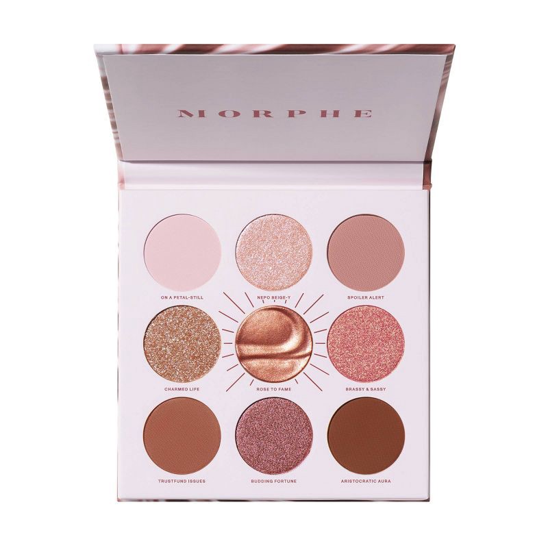 slide 1 of 8, Morphe Rich & Foiled Rose to Fame Eyeshadow Palette - 0.35oz - Ulta Beauty, 0.35 oz