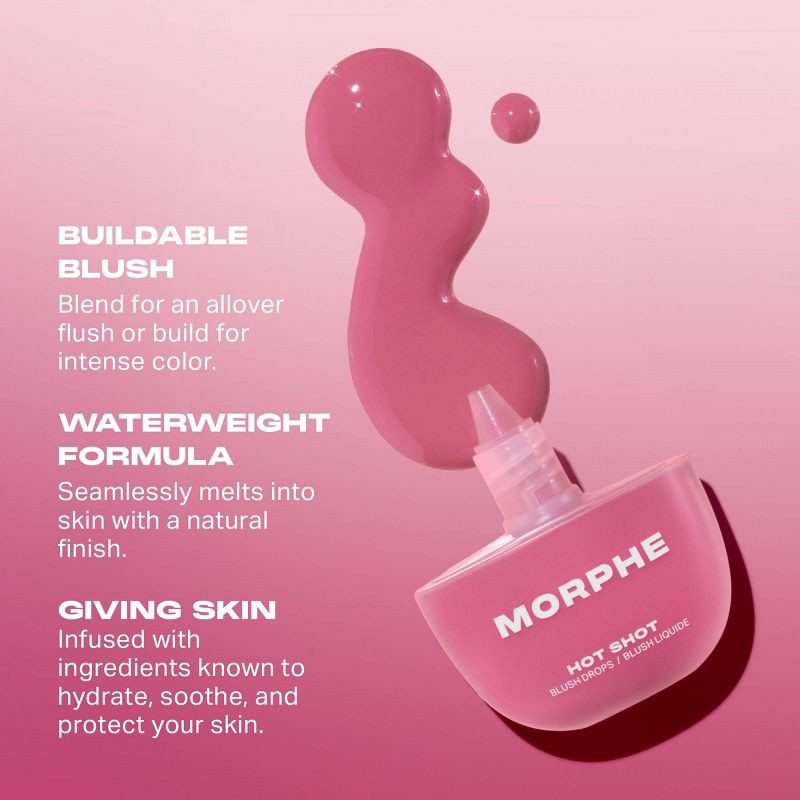 slide 5 of 6, Morphe Hot Shot Blush Drop - That Girl - 1 fl oz - Ulta Beauty, 15 ml