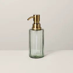 Hearth & Hand with Magnolia Fluted Glass Bathroom Soap Pump Light Green - Hearth & Hand™ with Magnolia