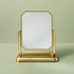 Hearth & Hand with Magnolia Vintage Vanity Mirror with Tray Brushed Brass - Hearth & Hand™ with Magnolia