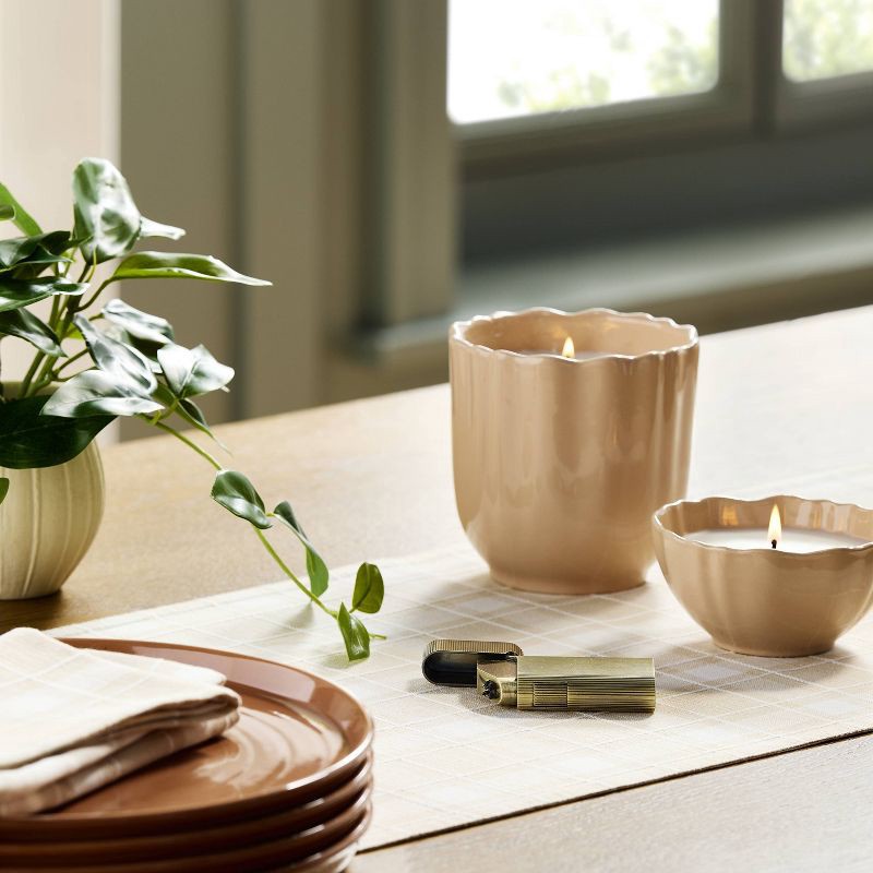 slide 2 of 4, Hearth & Hand with Magnolia Ribbed Brass Battery Rechargeable Thumb Lighter - Hearth & Hand™ with Magnolia, 1 ct