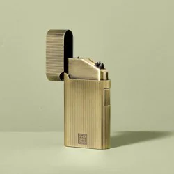 Hearth & Hand with Magnolia Ribbed Brass Battery Rechargeable Thumb Lighter - Hearth & Hand™ with Magnolia