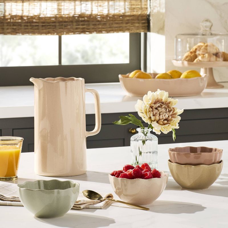 slide 2 of 3, Hearth & Hand with Magnolia 7.5" Mini Faux Tan Chrysanthemum Flower Arrangement - Hearth & Hand™ with Magnolia, 1 ct