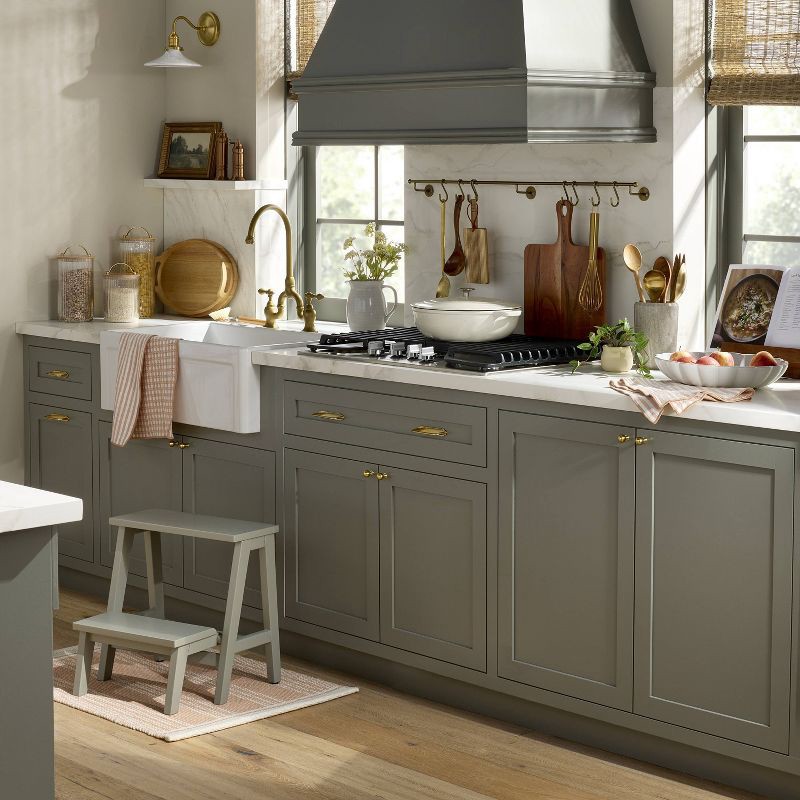 slide 2 of 4, Hearth & Hand with Magnolia Traditional Cabinet Knobs Brass (Set of 2) - Hearth & Hand™ with Magnolia, 1 ct