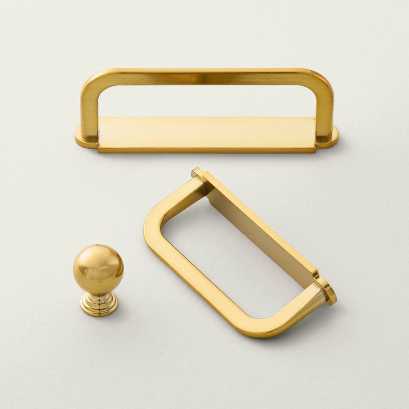 slide 4 of 4, Hearth & Hand with Magnolia Traditional Cabinet Knobs Brass (Set of 2) - Hearth & Hand™ with Magnolia, 1 ct