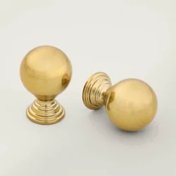 Hearth & Hand with Magnolia Traditional Cabinet Knobs Brass (Set of 2) - Hearth & Hand™ with Magnolia