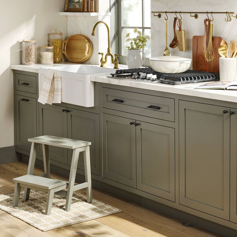 slide 2 of 4, Hearth & Hand with Magnolia Traditional Cabinet Knobs Matte Black (Set of 2) - Hearth & Hand™ with Magnolia, 1 ct