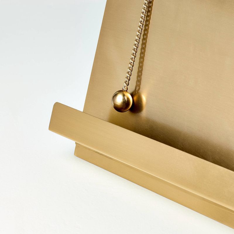 slide 3 of 4, Hearth & Hand with Magnolia Brass Cookbook Holder with Weighted Chains - Hearth & Hand™ with Magnolia, 1 ct