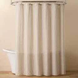 Hearth & Hand with Magnolia Vertical Stripe Shower Curtain Green/Cream - Hearth & Hand™ with Magnolia